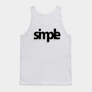 Simple (3D black) Tank Top